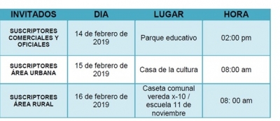 Socializaci&oacute;n para la aplicaci&oacute;n del nuevo marco tarifario de los servicios de acueducto y alcantarillado.