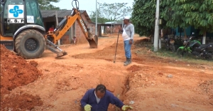 La Empresa de Agua y Aseo realiz&oacute; la instalaci&oacute;n y cambio de tuber&iacute;a para las aguas residuales
