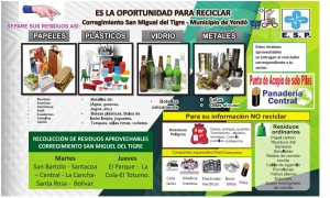 Es la oportunidad de reciclar