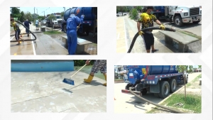 La Empresa de Agua Y Aseo realiz&oacute; una jornada de limpieza y desinfecci&oacute;n en el parque central